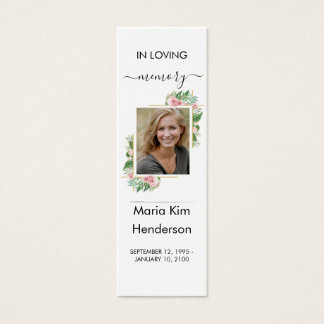 Ro Memorial Dikt Prayer Funeral Bookmark Litet Visitkort