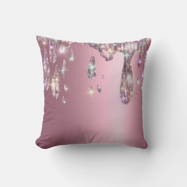 *~* RO Metallic AP7 Dripning av GLITTER Kudde (Framsida)