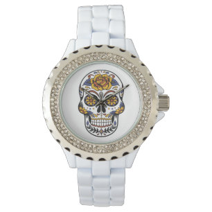 Ro mexikanskt socker Skull Day of the dead Armbandsur