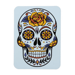 Ro mexikanskt socker Skull Day of the dead Magnet