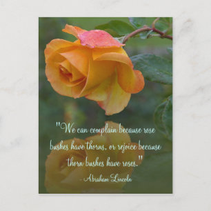 Ro Motivational Lincoln Quote Postcard Vykort