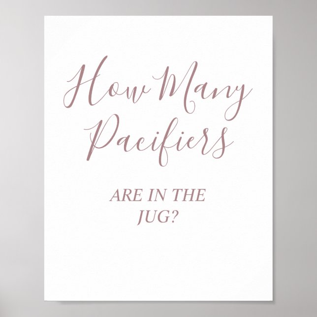 Ro Nappar Baby Shower Game Pedestal Sign Poster (Framsidan)