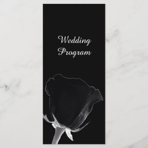 Ro Noire Bröllopsprogram Card Program