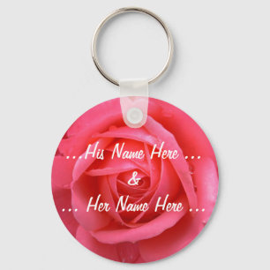 Ro Nyckelring Anpassningsbar Rosa Red Flower Gifts