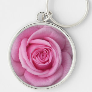 Ro Nyckelrings Cheresh Rosa Flower Gifts Rund Silverfärgad Nyckelring