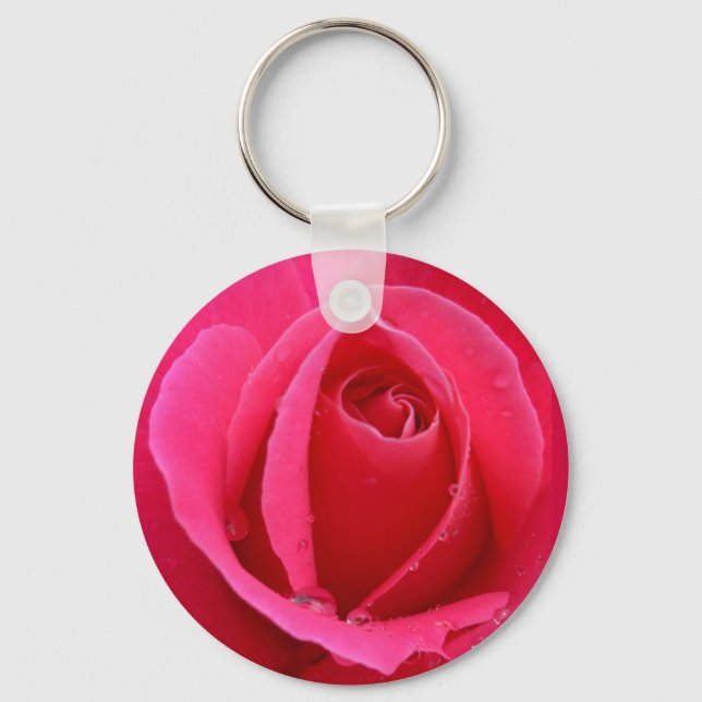 Ro Nyckelrings Romantic Red Flower Gifts Nyckelring (Framsida)