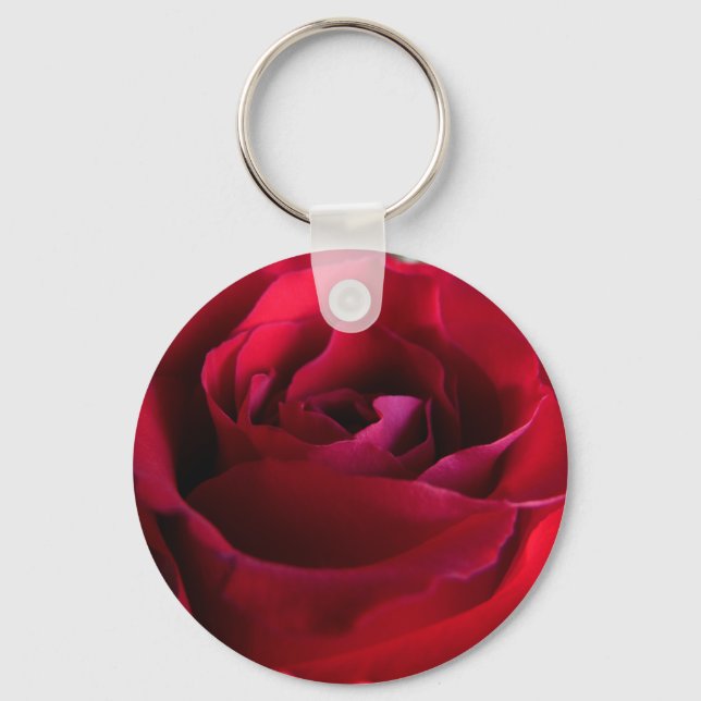 Ro Nyckelrings Romantic Red Flower Gifts Nyckelring (Framsida)