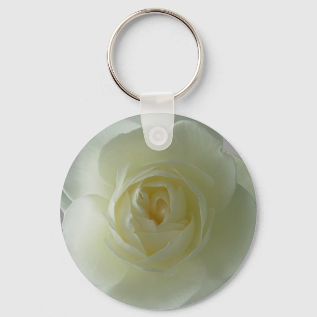 Ro Nyckelrings Romantic White Flower Gifts Nyckelring (Framsida)