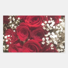 Ro och babyns andedräkt rektangulärt klistermärke