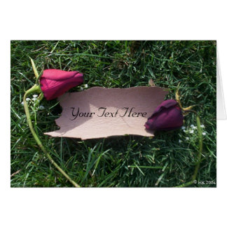 Ro och bark (anpassade) hälsningskort