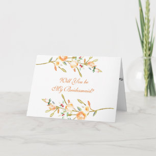 Ro och Berry Stems kommer du att bli min bridesmai Kort