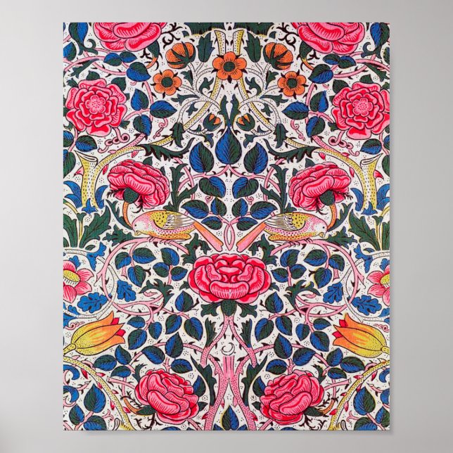 Ro och Bird, William Morris Poster (Framsidan)