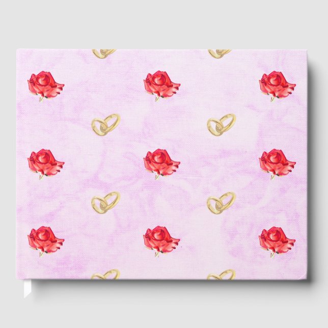 Ro och Bröllop Ringar Gästböcker (Framsida)