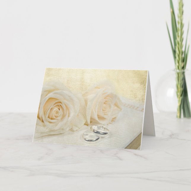 ro och bröllop ringar om bibeln kort (Framsida)