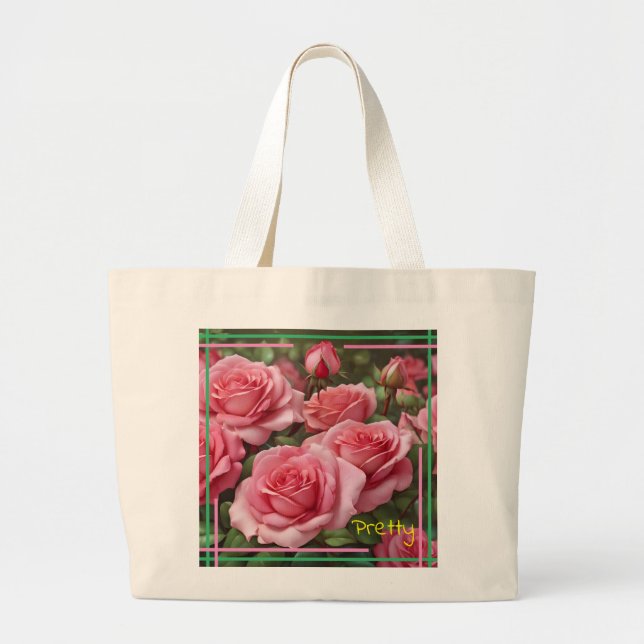 Ro och en Coola Jean Pocket Tote Jumbo Tygkasse (Framsidan)