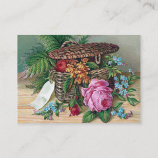 Ro och Ferns i basketvintageVictorian Visitkort