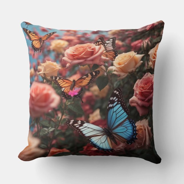 Ro och fjärilar kudde (Framsida)