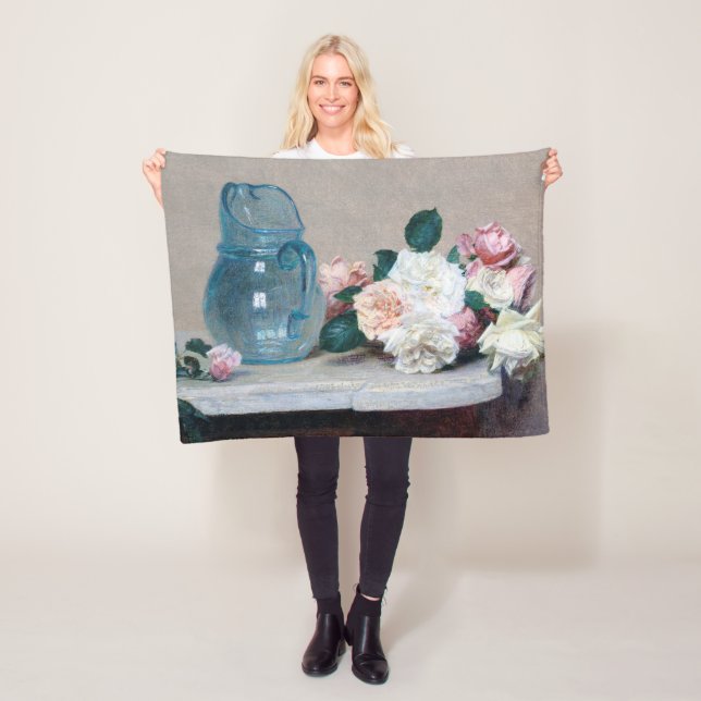 Ro och Glass Jug, Henri Fantin-Latour Fleecefilt (På plats)