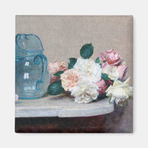 Ro och Glass Jug, Henri Fantin-Latour Magnet
