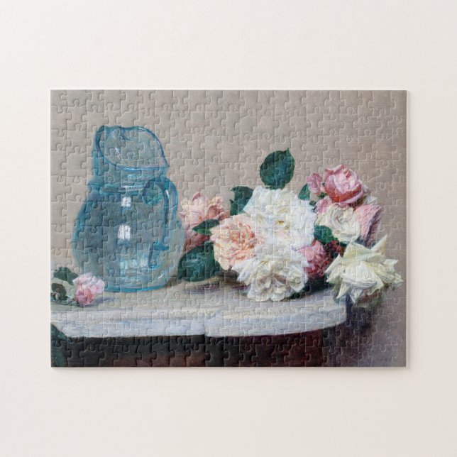 Ro och Glass Jug, Henri Fantin-Latour Pussel (Horisontell)
