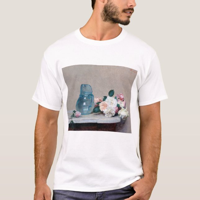 Ro och Glass Jug, Henri Fantin-Latour T Shirt (Framsida)