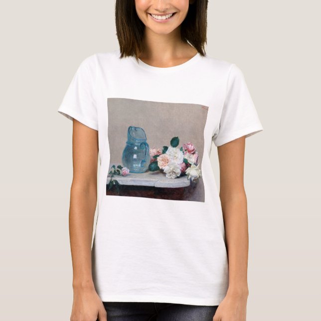 Ro och Glass Jug, Henri Fantin-Latour T Shirt (Framsida)