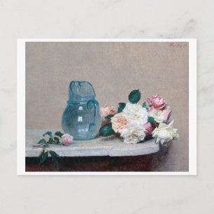 Ro och Glass Jug, Henri Fantin-Latour Vykort