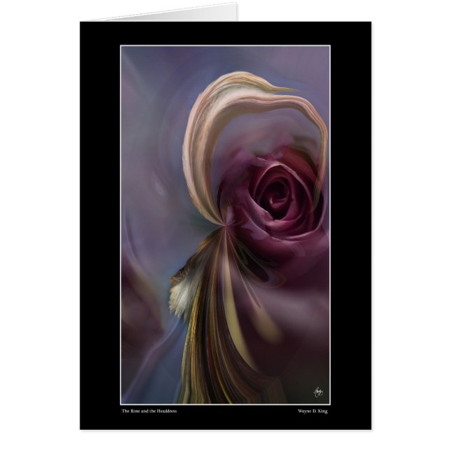 Ro och headresskortet hälsningskort (Framsidan)