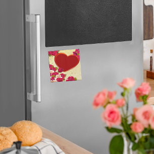 Ro och Heart Ram lägg till foto Magnet
