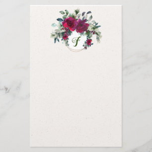 Ro och Holly Elegant Helgdag Stationery Brevpapper
