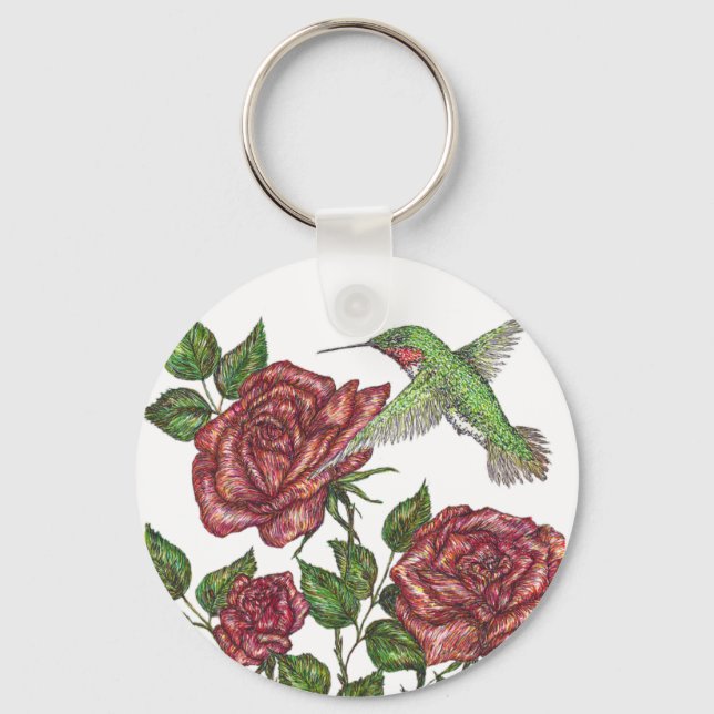 Ro och Hummingbir Nyckelring (Framsida)