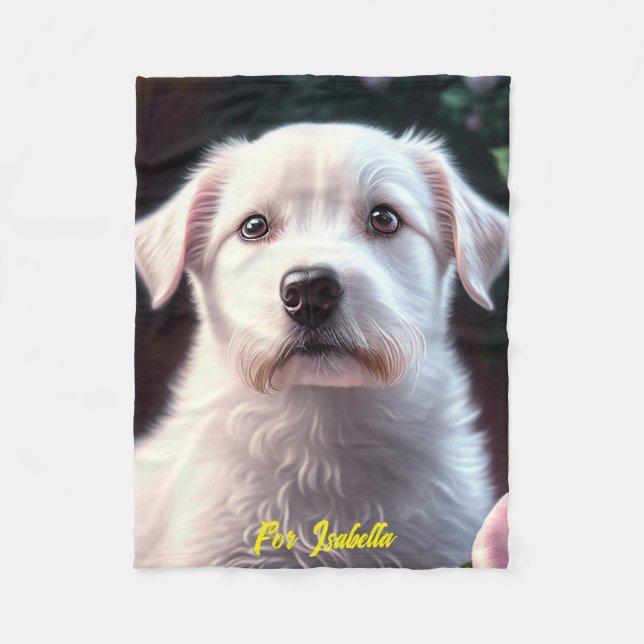 Ro och insamling av små Hund Fleecefilt (Framsidan)