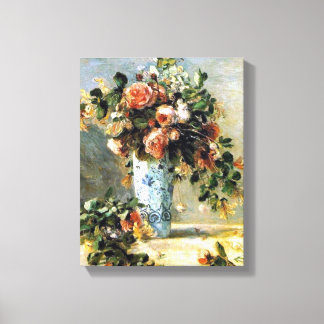 Ro och Jasmine i Delft Vas Renoir Fine Art Canvastryck