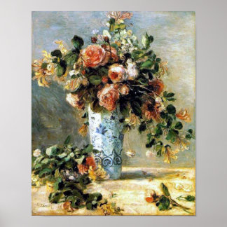 Ro och Jasmine i Delft Vas Renoir Fine Art Poster