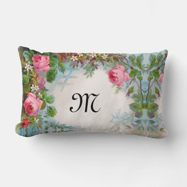RO OCH JASMINES BLOMMIGT MONOGRAM LUMBARKUDDE (Framsida)