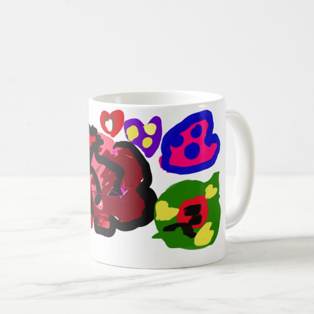 Ro och Ladybug Valentine Kaffemugg (Framsida höger)