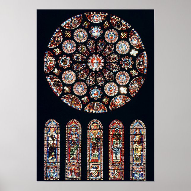 Ro och lansetfönster från den södra muren poster (Framsidan)