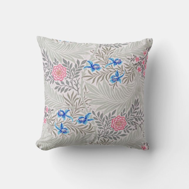 Ro och Larkspur, William Morris Kudde (Framsida)