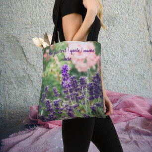 Ro och lavender blommar från Provence-trädgården Tygkasse