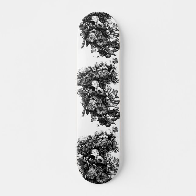 Ro och malar - svart mini skateboard bräda 18,5 cm (Framsida)