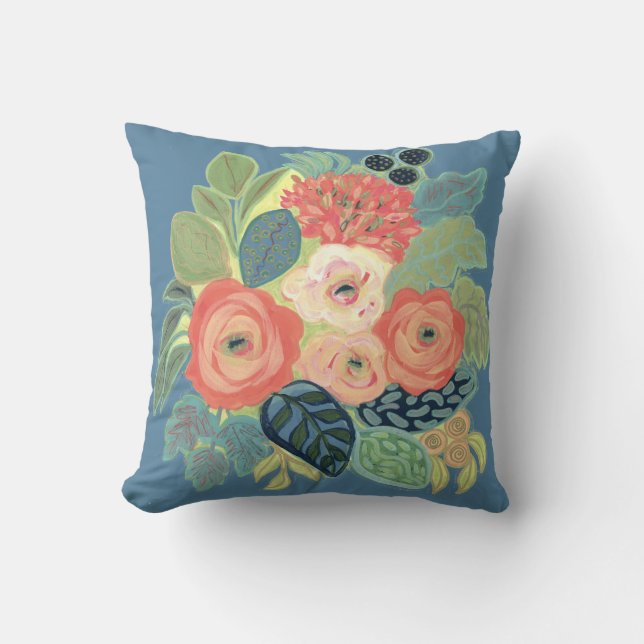 Ro och Morsa Pillow-Denim Kudde (Framsida)