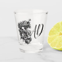 Ro och moths - svart monogram