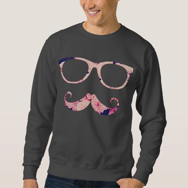 Ro och mustasch sweatshirt (Framsida)
