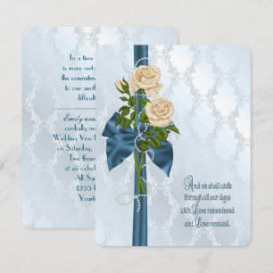 Ro och Pearl Bouquet Vow Renewal Inbjudningar