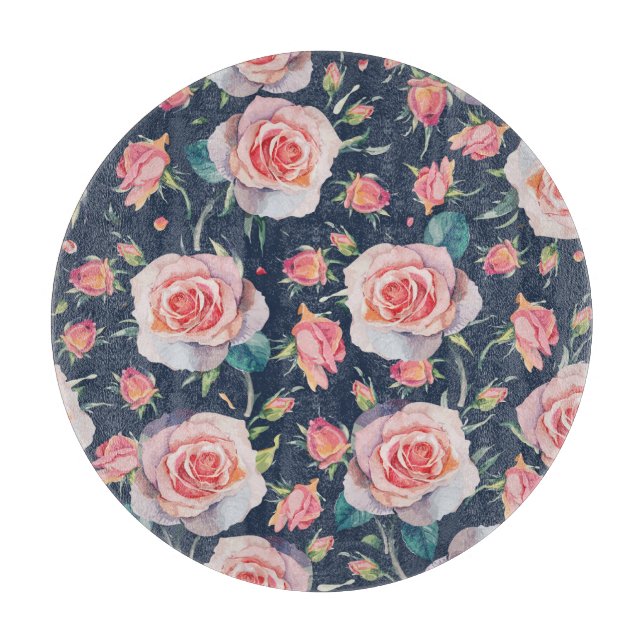 Ro och Rosenknoppar: Blommigt Sömlös. (Framsidan)