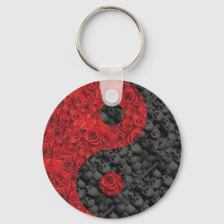 Ro och Skull Yin Yang Nyckelring