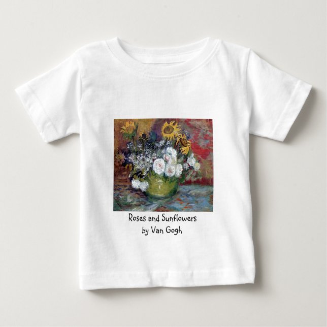 Ro och solblommor av Van Gogh Tee Shirt (Framsida)