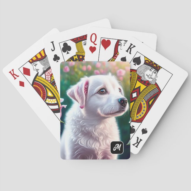 Ro och vackra Hund Casinokort (Baksidan)
