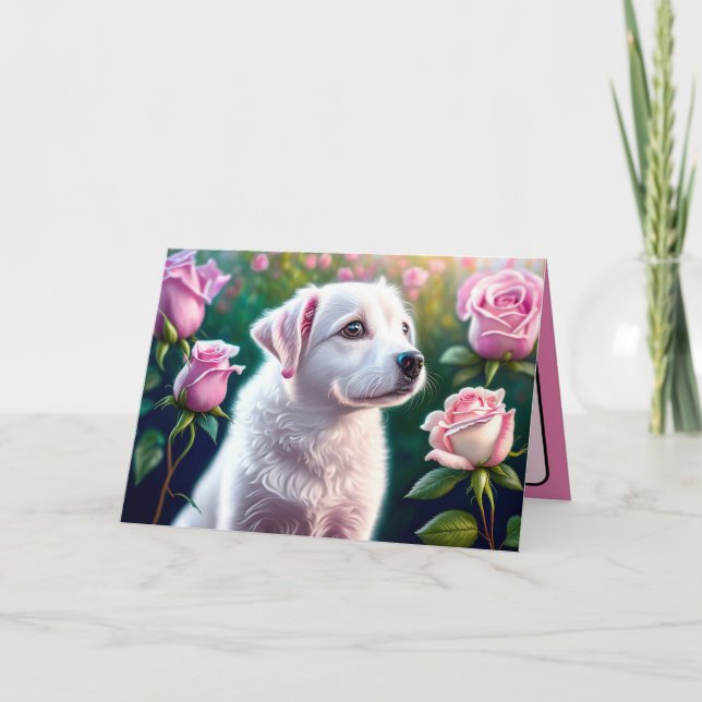 Ro och vackra Hund Kort (Framsida)