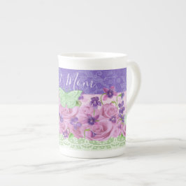 Ro och Violes Bone China Mugg Benporslin Mugg